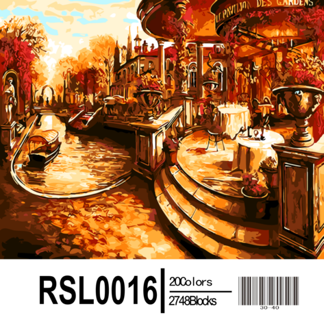 Картина по номерам Paintboy "Вечернее кафе" RSL0016 