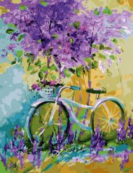 GX 22099 Картина по номерам PAINTBOY "Велосипед в цветах"