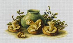 B2247 Набор для вышивания Luca-S "Натюрморт с грибами" по картине Катарины Кляйн