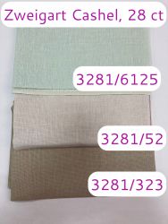 Набор тканей равномерного плетения Cashel Zweigart, 50х35 3шт. (цвета 52, 6125, 323) КАШ2