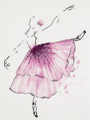  Набор для вышивания крестом PANNA "Балерина. Анемон" Ц-1886