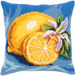 5322 "Лимоны" подушка для вышивания Collection D'Art 