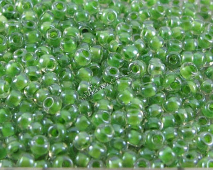 Бисер Preciosa 38657 майская зелень прозрачный