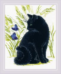 2001 Набор для вышивания Риолис «Черный кот»
