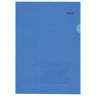 Папка-уголок с карманом для визитки, А4, синяя, 0,18 мм, AGкм4 00102, V246955