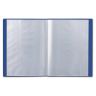 Папка 80 вкладышей BRAUBERG "Диагональ", темно-синяя, 0,9 мм, 221331