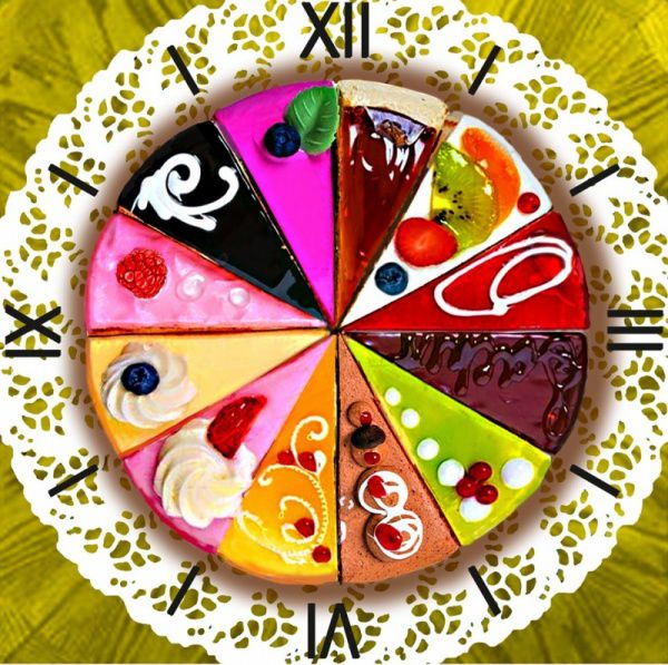 Алмазные часы Color Kit "Время десерта" 7303007