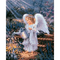 GX9089 Картина по номерам Paintboy "Ангел в саду"