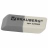 Набор ластиков BRAUBERG "Assistant" 3 шт., 41х14х8 мм, серо-белые, прямоугольные, скошенные края, 222463