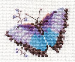 0-149 Набор для вышивания Алиса "Яркие бабочки. Голубая"