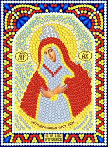 ИМА5-071 Алмазная мозаика ТМ НАСЛЕДИЕ "Богородица Остробрамская"