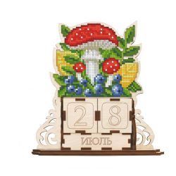 Набор для вышивания WoodStitch "Вечный календарь-10", 16*15*5, KLD-010