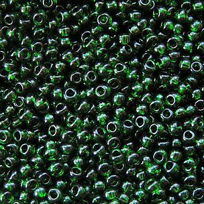 Бисер Preciosa 50150 темно-зеленый прозрачный