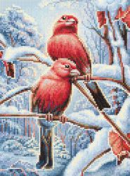 БСА3-139 Алмазная мозаика ТМ Наследие "Красные птички"
