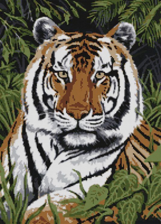 АМА2-054 Алмазная мозаика ТМ Наследие "Гордый тигр"