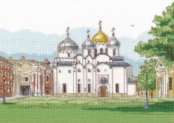 1219 Набор для вышивания Овен "Софийский собор.В.Новгород"