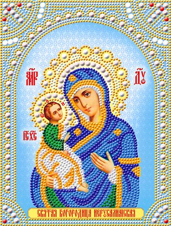 СИА4-056 Алмазная мозаика ТМ НАСЛЕДИЕ "Богородица Иерусалимская"