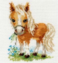 0-114 Набор для вышивания Алиса "Белогривая лошадка"