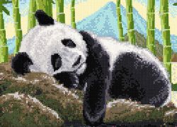 БСА3-187 Алмазная вышивка ТМ Наследие "Спящая панда"