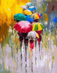 GX26704 Картина по номерам Paintboy "Дождливая погода"