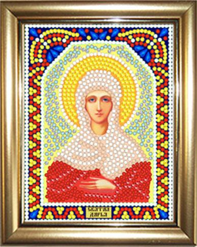 ИМРА5-036 Алмазная мозаика ТМ НАСЛЕДИЕ с рамкой "Святая Дарья"