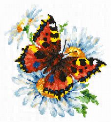 42-11 «Бабочка и ромашки» (Чудесная игла)