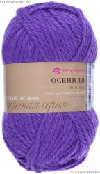 Пряжа ПЕХОРКА Осенняя // 085 // 567 // Темная фиалка