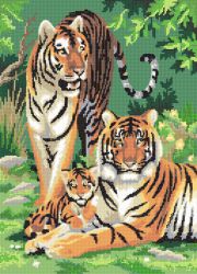 БСА2-030 Алмазная мозаика Наследие "Тигровое семейство"