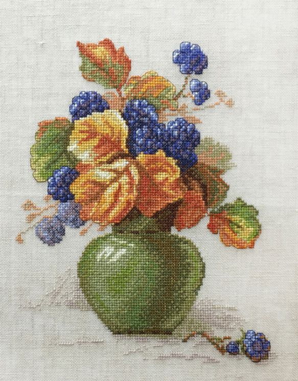04.009.09 Набор для вышивания Марья Искусница "Ягоды ежевики" по рисунку К. Кляйн