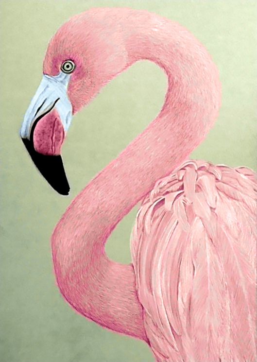 Алмазная мозаика ГРАННИ "Розовый фламинго" AG2239